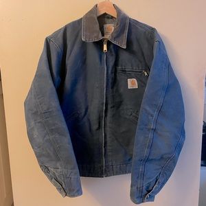 Blue Vintage Carhartt Jacket/Coat, blanket-lined. Fits like a Men’s small.